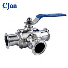 Sanitary Three- way Manual Ball Katup