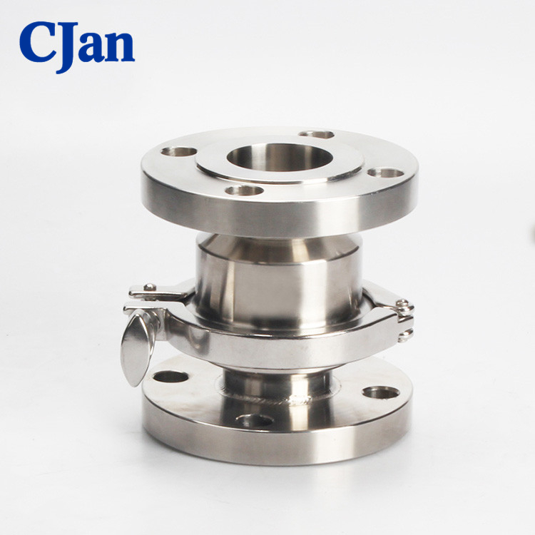 Stainless Sanitary Steel Non Kembali Flange Periksa Katup untuk Susu